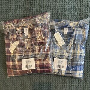 Set of Two Gap Boys Flannel Shirts